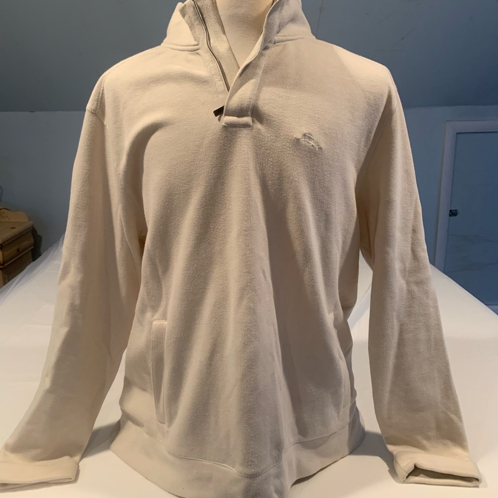 Tommy Bahama Men's Cream Hoodie Sweater